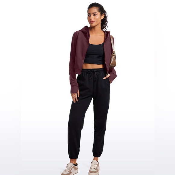 NWT CRZ Amenity Zip Up Cropped Hoodie, size L - Picture 3 of 7